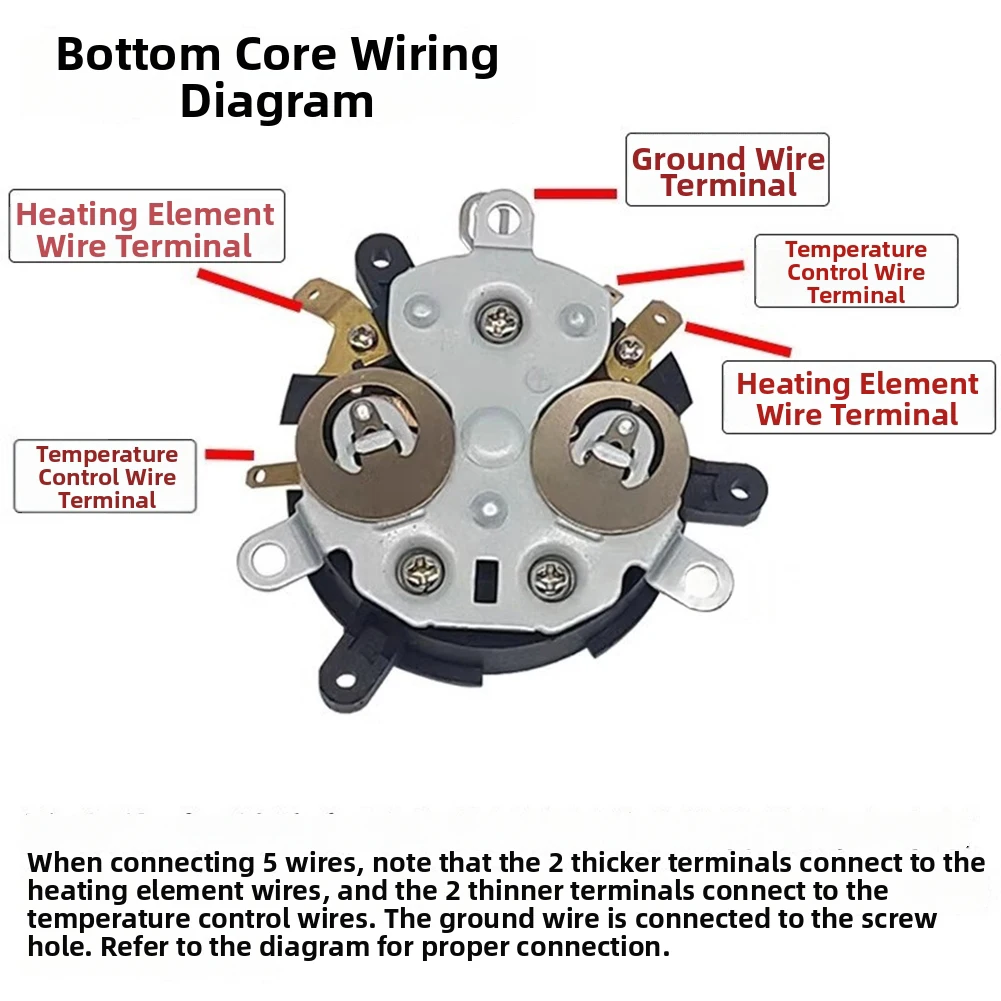 Conector de Base para Termostato de Hervidor para un Control Preciso del Calor que Permite Repetibilidad en el Calentamiento de Agua para Infusiones de Té y Más