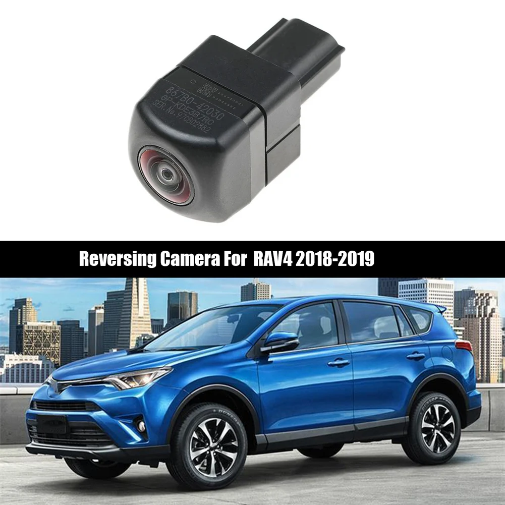 

Камера заднего вида ABTU-1 для автомобиля, черная, простая установка, для Toyota RAV4 2018-2019, 867B0-42030, 867B042030