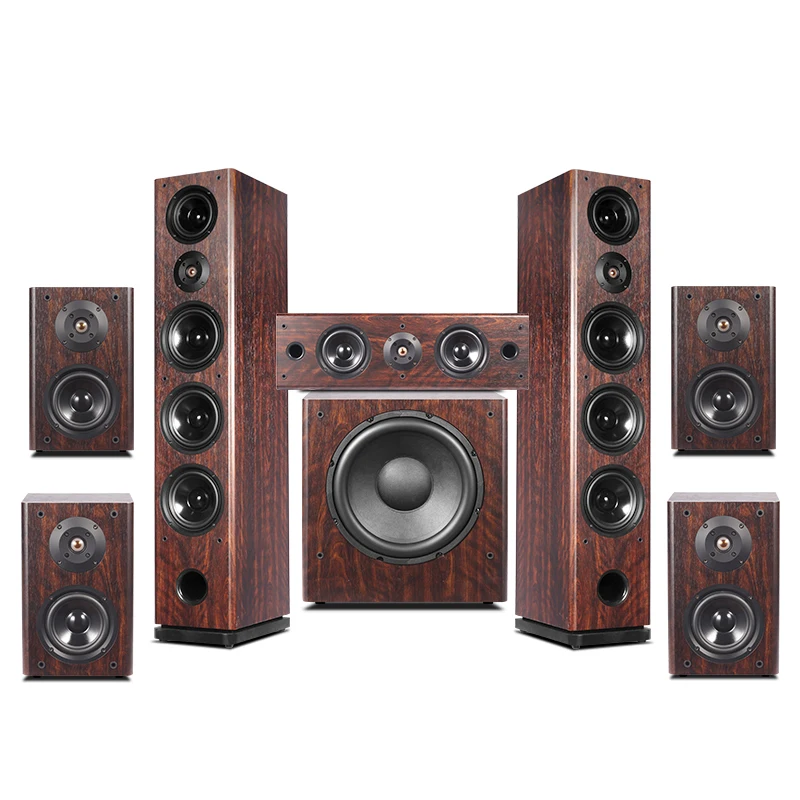 

7.1 Floor-standing Home Theater System Surround Sound Tower Wooden Home Theatre System