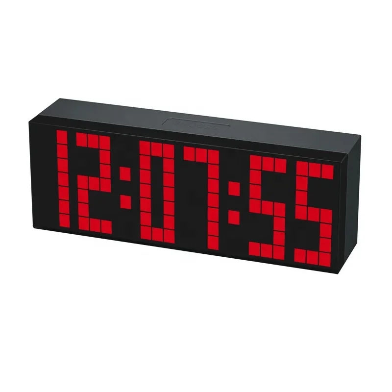 Hot Sale Optical Illusion 7 Colors Electronic Creative Color LED Digital Smart Pixel Clock For Home Office Deco