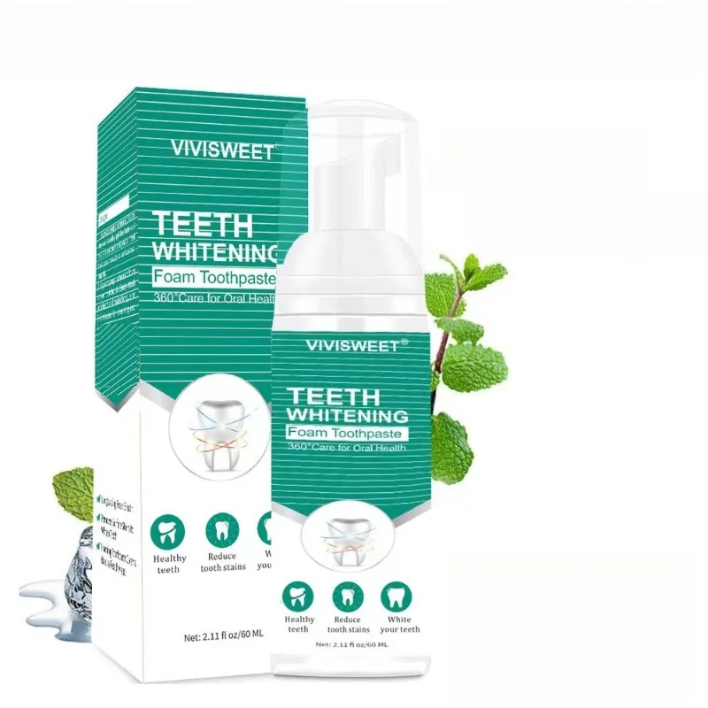 60g Mint Teeth Cleansing Mousse Removing Plaque Stains Freshen Breath Repair Dental Gingival Oral Hygiene Healthly Toothpaste