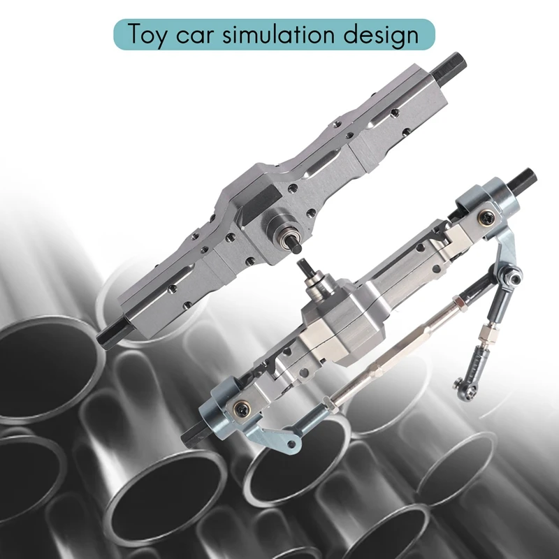 

L67A Metal Front & Rear Bridge Axle Gear Box for WPL C14 C24 C34 C44 B14 B24 1/16 RC Truck Car Upgrade Parts Accessories