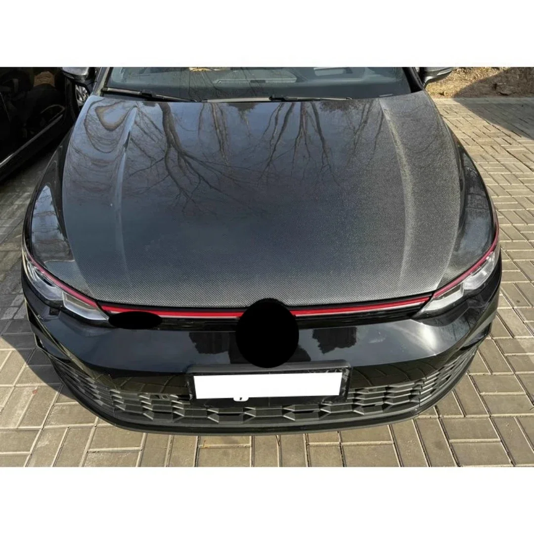 One Side Carbon fiber engine hood for Volkswagen vw Golf 8 MK8 convert body kit Car Accessories