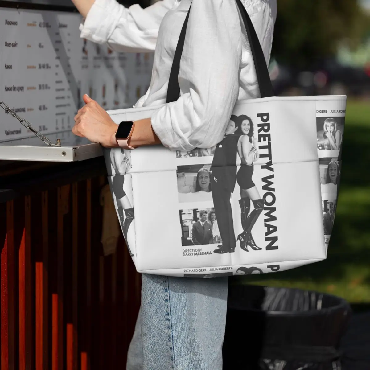 

Pretty Woman 1990 Beach Tote Bag Sport Gym Yoga Duffle Large Tote Bag Women Travel Bag Fitness bag