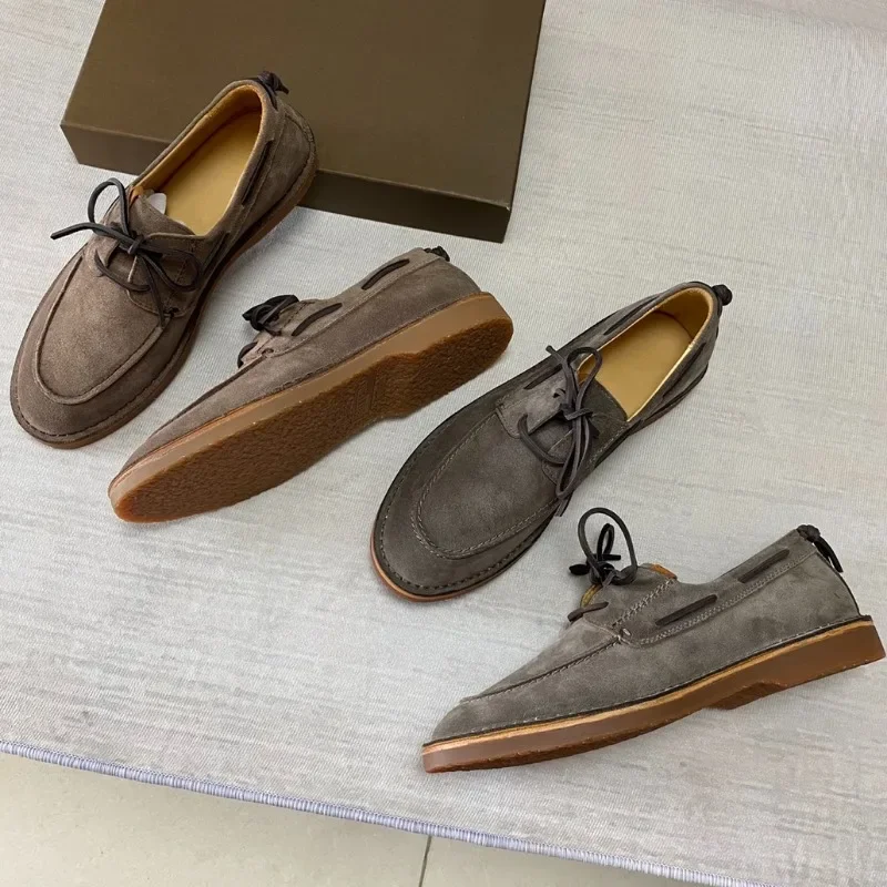 

Italian Lace Up Casual Shoes Genuine Leather Shoes for Men