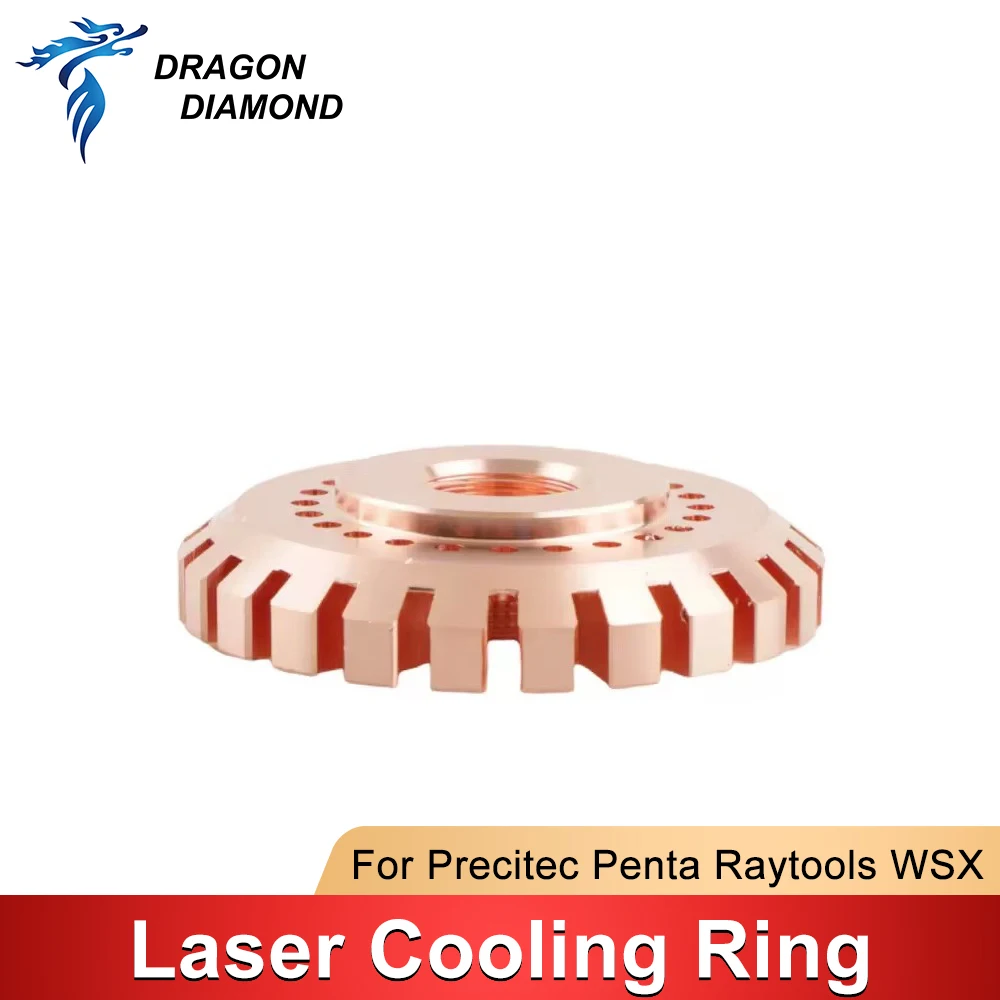 

Laser Nozzle Connector Cooling Ring Heat Sink Ring Parts For Precitec Penta Raytools WSX Fiber Laser Cutting Head Machine