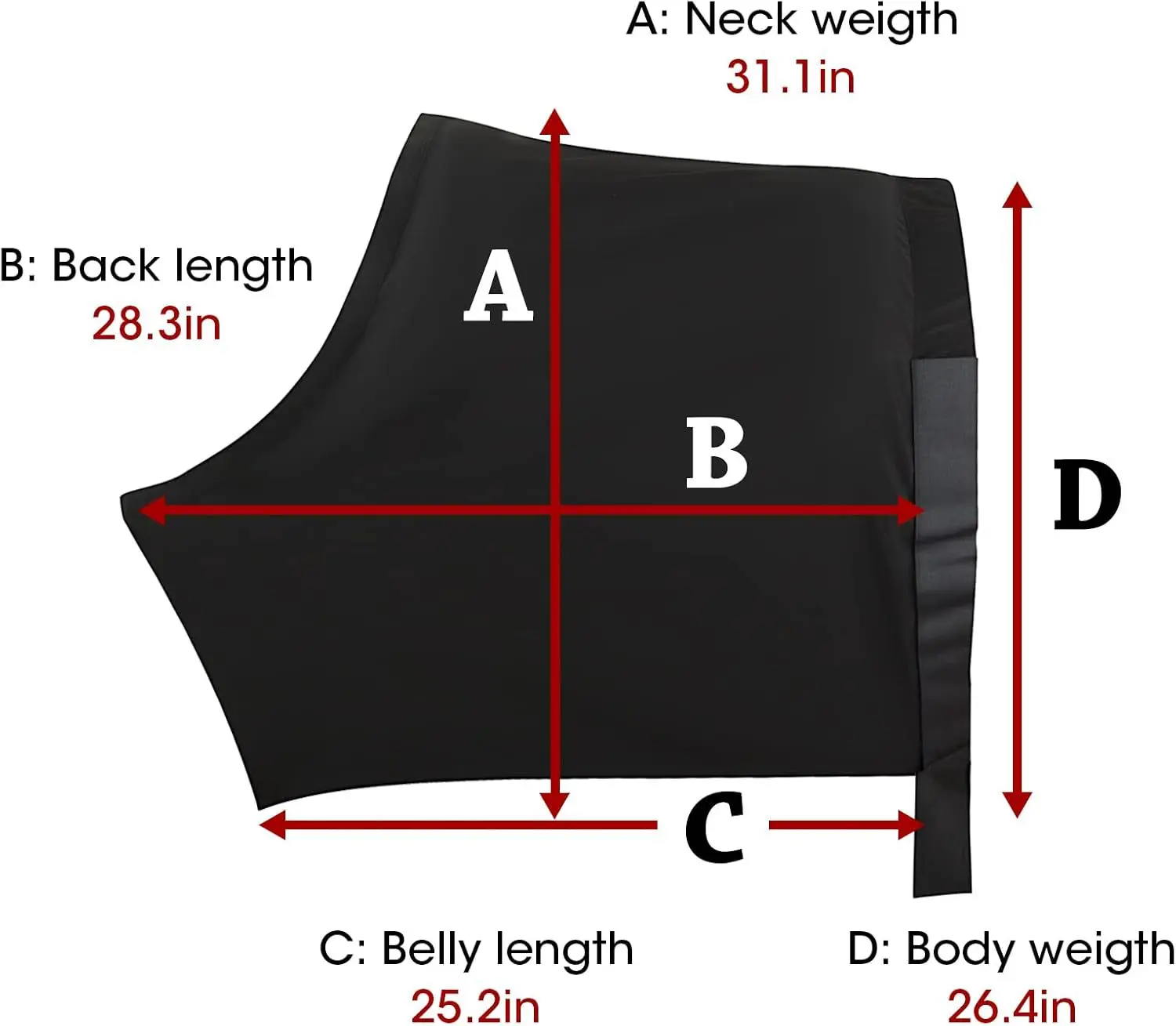 High Elastic Horse Shoulder Pads Comfort Anti-Scratch Protective Jacket Lining Horse Equipment