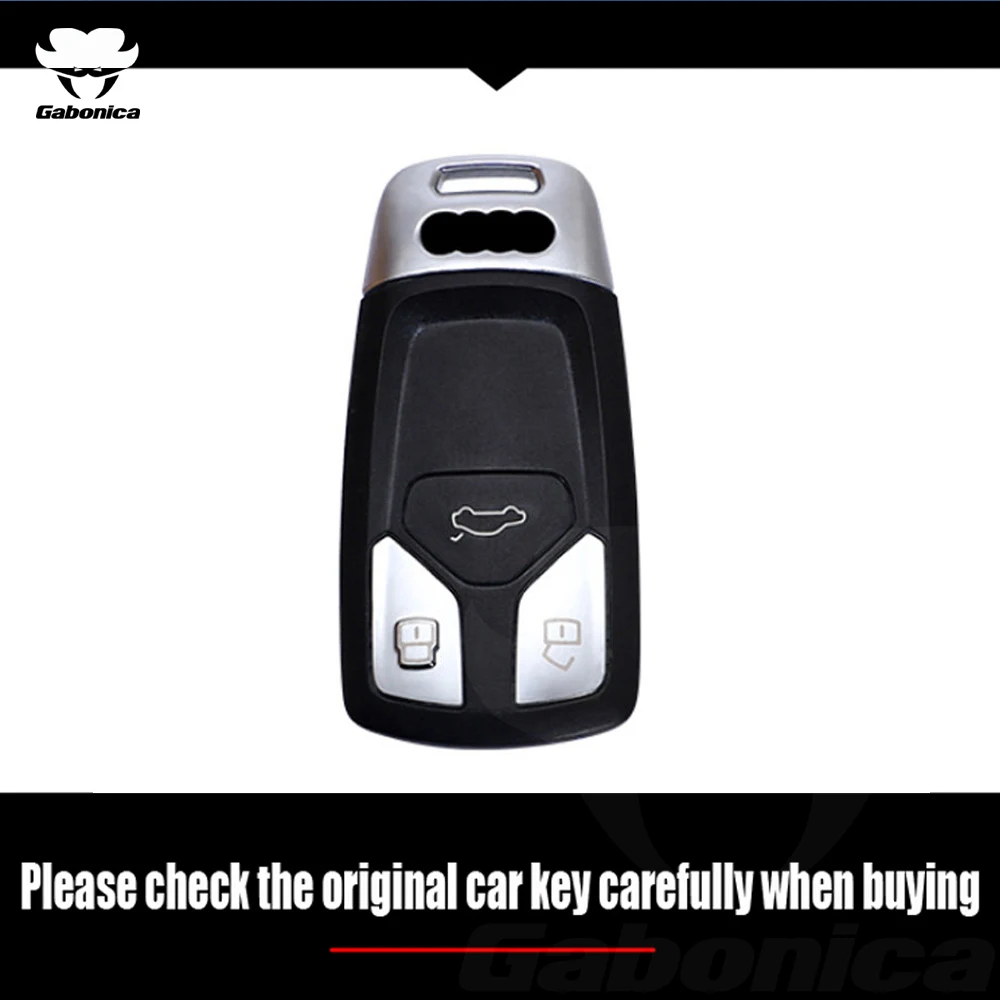 Fashion ABS Car Key Case Cover Remote for Audi A4 B9 A5 A6 8S 8W Q5 Q7 4M S4 S5 S7 TT TTS TFSI Keychain Protector Accessories