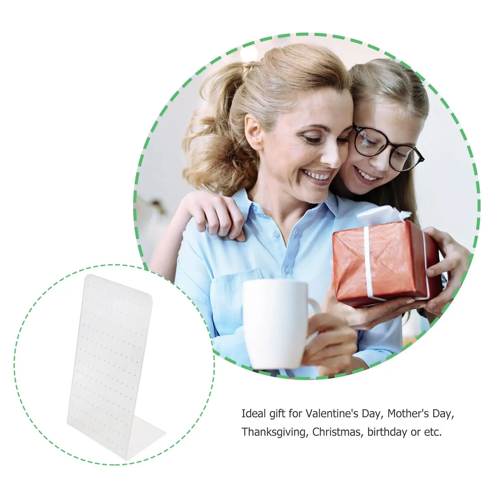 Acrylic Earring Holder Jewelry Display Rack Shaped Board Show St Storage Shelf Earrings Props Display Board Shelf