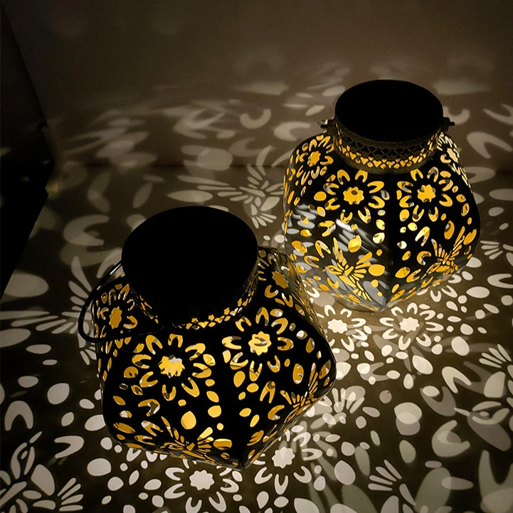 Solar Powered Outdoor Waterproof Step Decoration Landscape Lights Courtyard Lawn Projection Automatic Lighting In The Dark