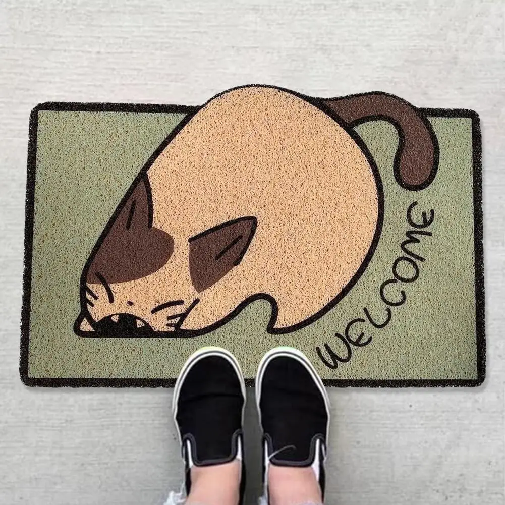 Small Design Carpet Pattern Decorative Entrance Door Mat Wear-resistant Indoor Outdoor Rug with Non-slip Backing Easy to Clean