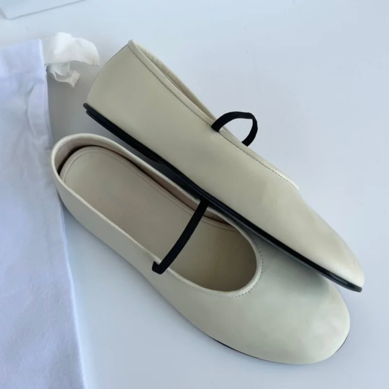 2022 New Women Shoes Imported Sheepskin Super Soft Ballet Shoes