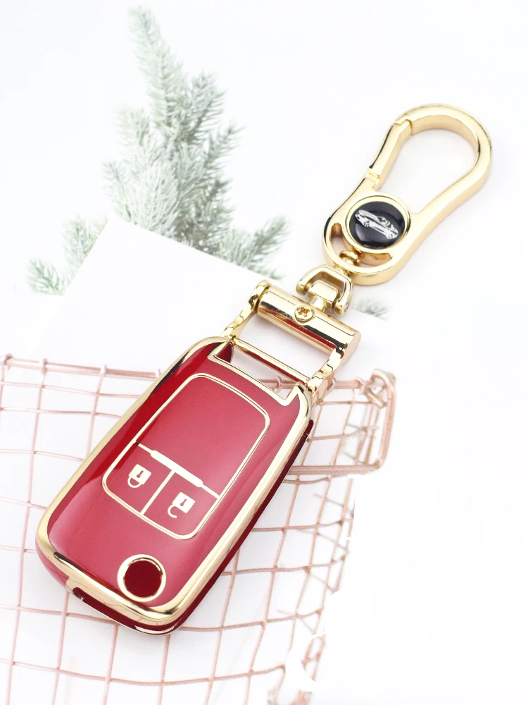 Coque de clé de voiture pliante en TPU pour Opel, SachAstra, Corsa, Meriva, Insignia, Chevrolet Cruze, Aveo, Trax, Sail, Malibu