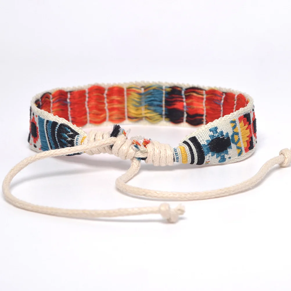 Embroidered Ethnic Bracelet Vintage Stylish Simple Unique Wrist Chain Folk-custom Miss