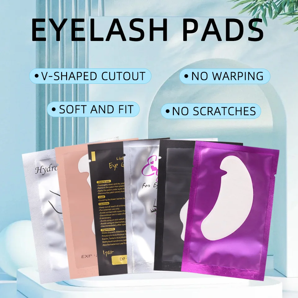 Wholesale Eyelash Patches For Sensitive Skin Makeup Hydrogel Gel Eyelash Extensions Eyepads Under The Eye Pad Lashes Stickers