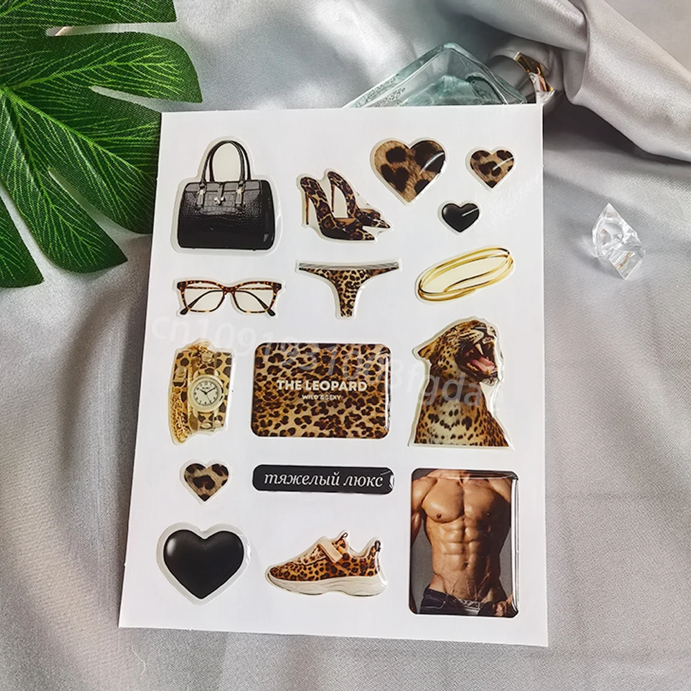 

3D dome epoxy phone case sticker customized popular decorative resin label personalized crystal raised gel logo jelly DlY shapes