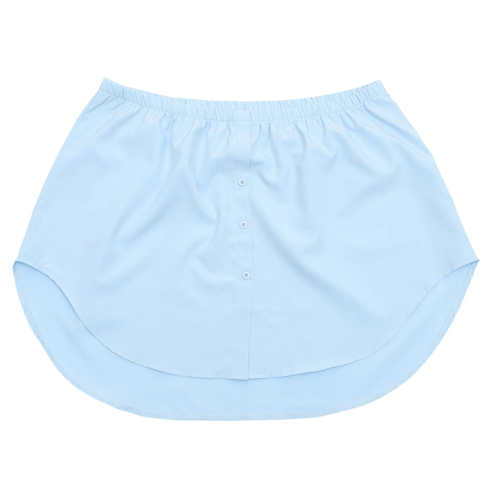 Short Fake Hemline For Women Layering Shirt Extender Adjustable Waistband Chic Lower Sweep Skirt Half Length Skirt For