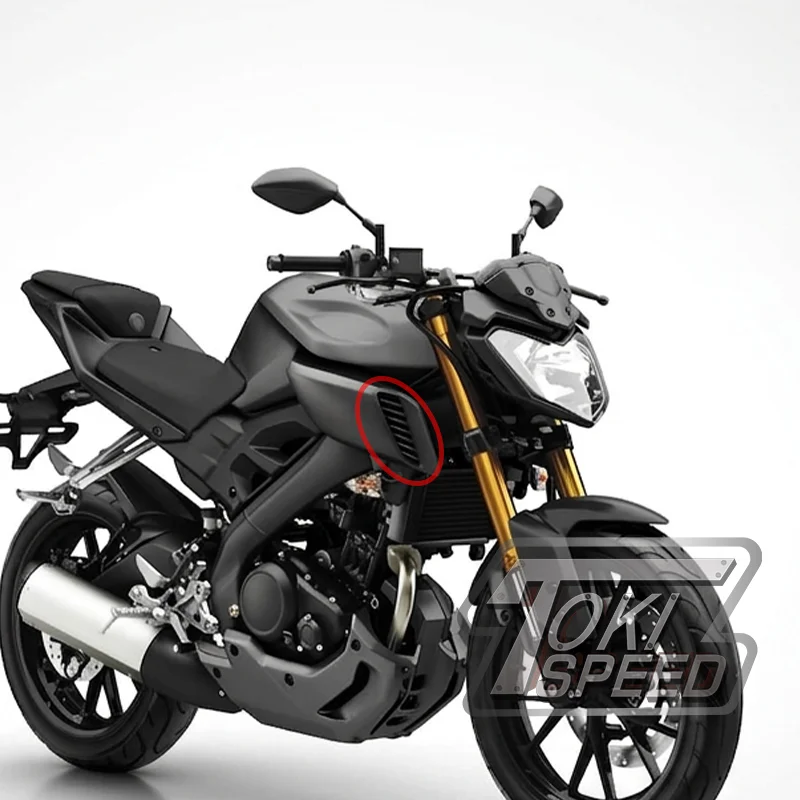 Fit For Yamaha MT-125 MT125 MT 125 2015-2020 Motorcycle Gas Fuel Tank Air Intake Vent Grill Mesh Cover Guard ABS Frame Fairing