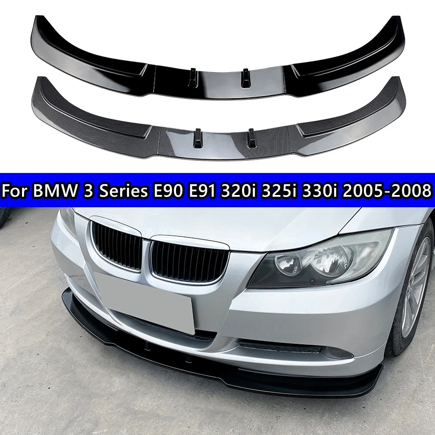 

For BMW 3 Series E90 E91 320i 325i 330i Front Bumper Splitter Lip Diffuser Spoiler Protector Cover Guard Deflector Lip 2005-2008