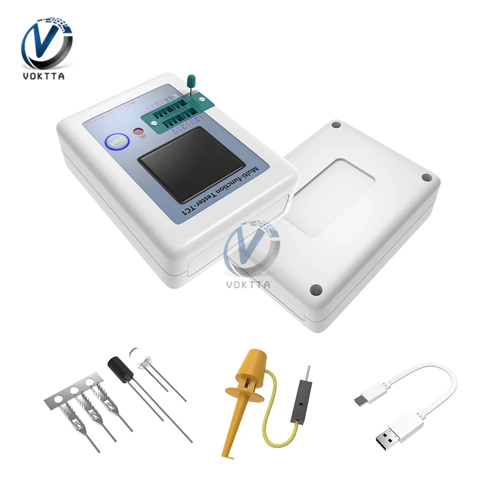 Transistor Tester LCR-TC1 Display Multi-meter Transistor Tester Diode Triode Capacitor Resistor Tester Multi Function Tester TC1