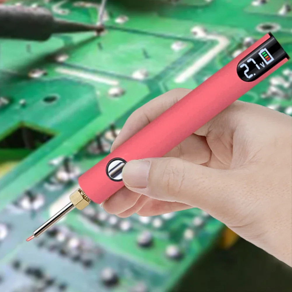 650mAh 510 스레드 배터리 펜 납땜 인두 모양의 배터리 세트 가변 전압 휴대용 전기 납땜 인두 용접 키트