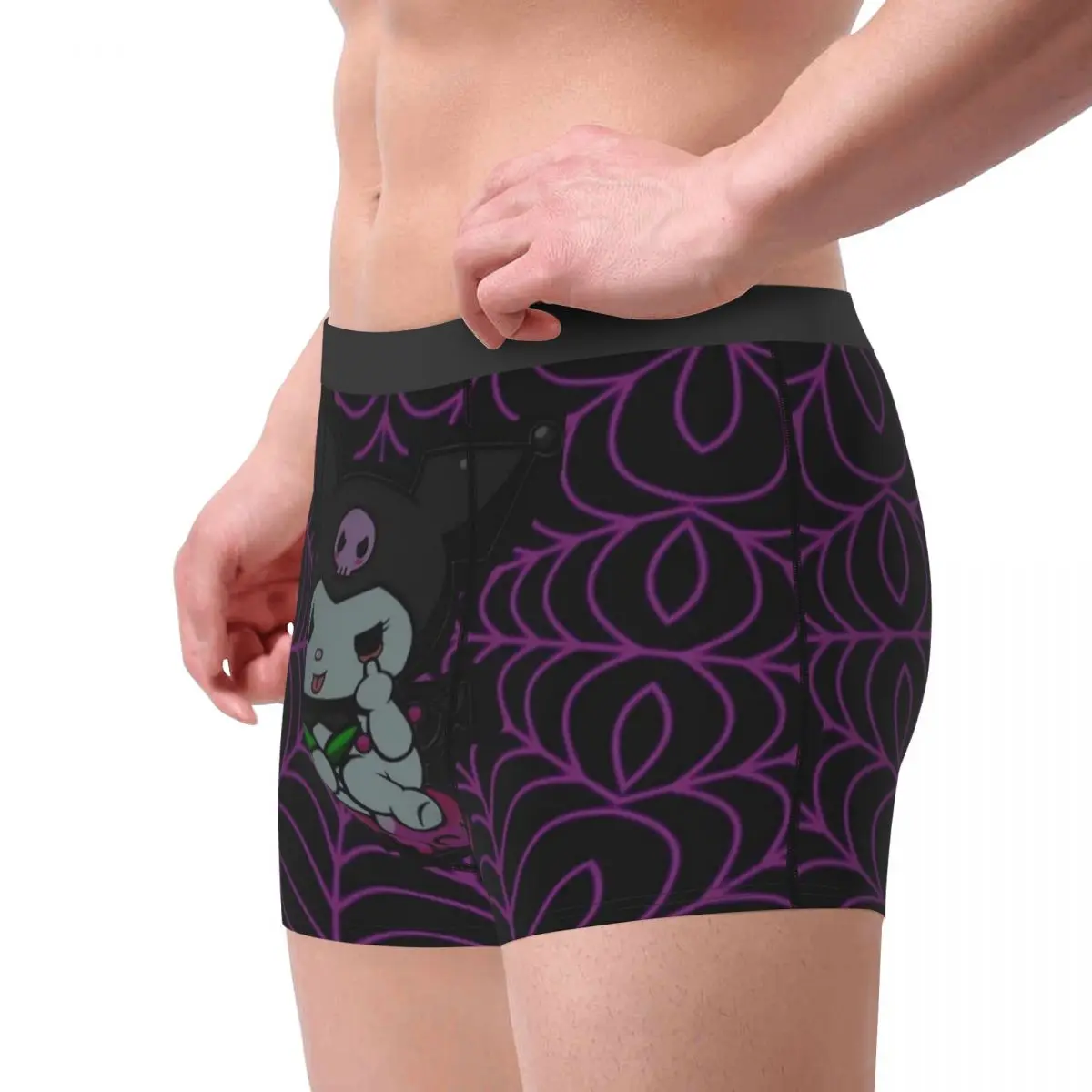 Custom Kuromi Cute Cartoon Boxers Shorts Men\'s Briefs Underwear Novelty Underpants