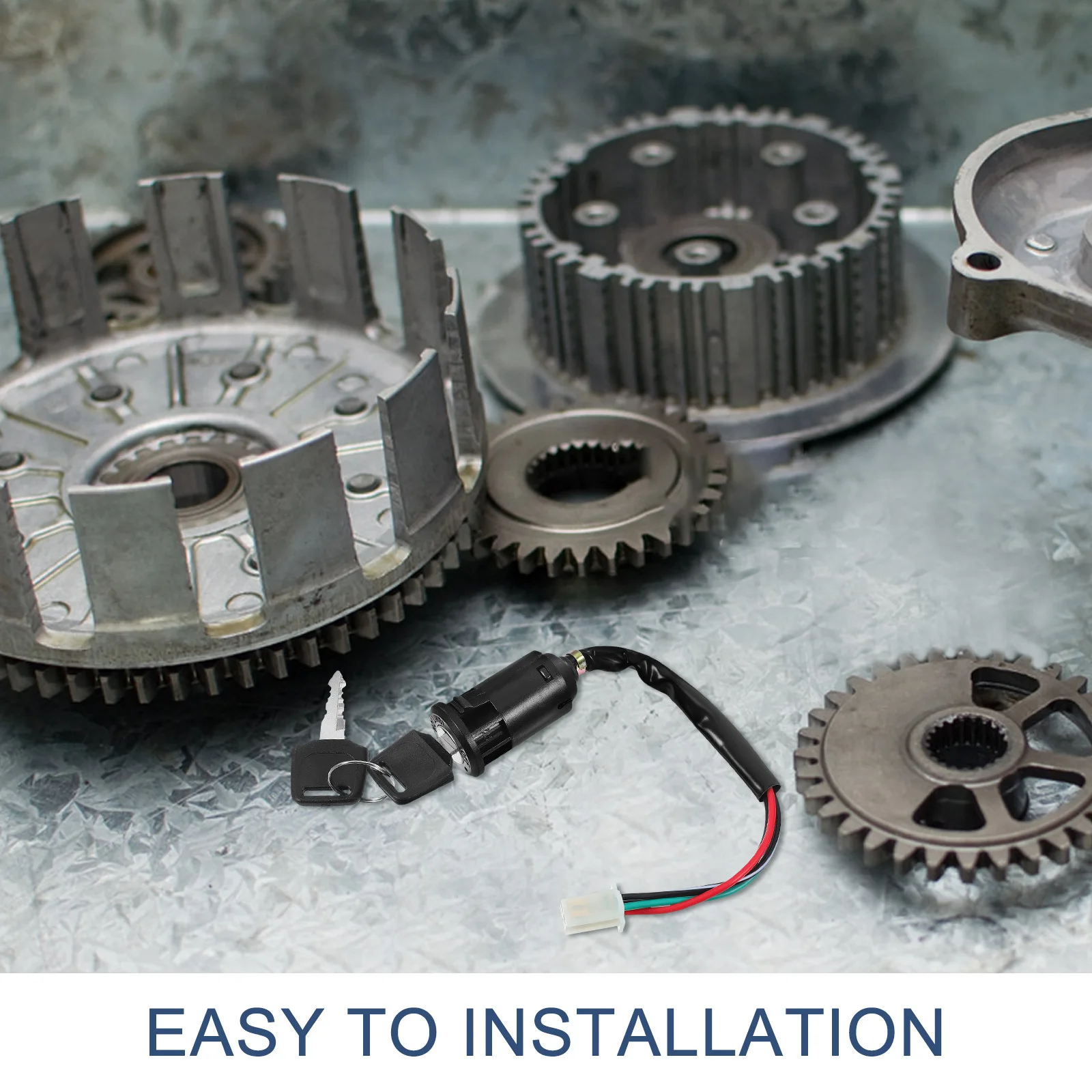 

Ignition Beach Motorcycle Ignition With Key Buggy Start Motorcycle Scooter Key Start Switch Universal Starter Replacement Switch