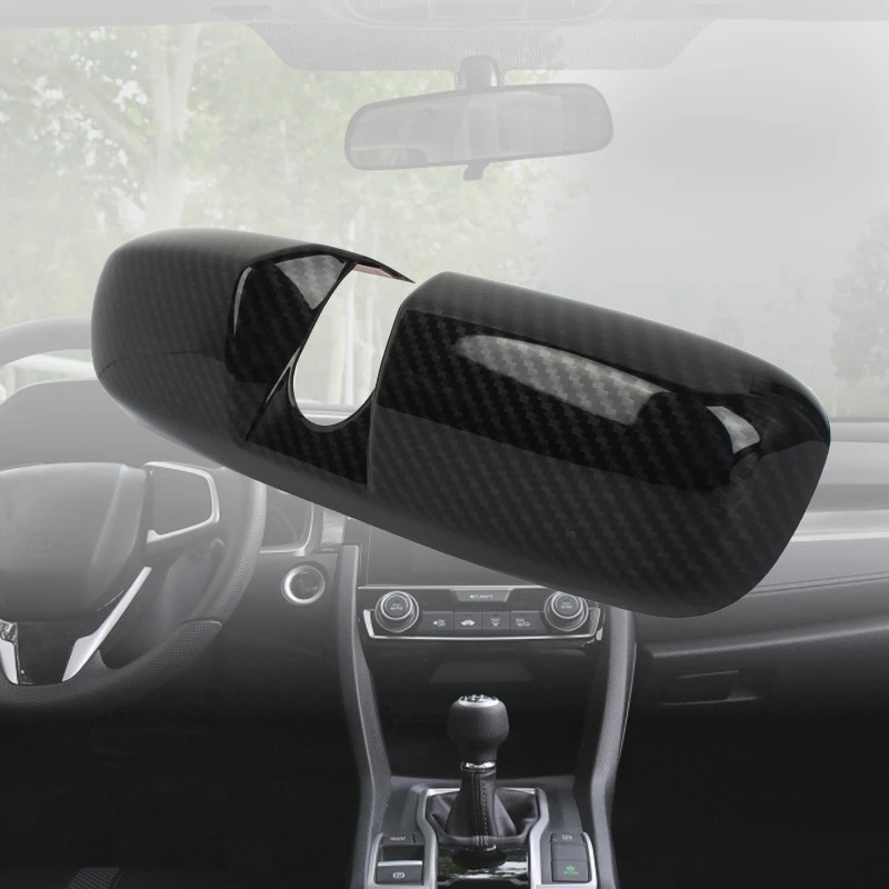 Carbon Fiber Universal Rearview Room Mirror Cover Interior Accessories For CIVIC EP3 FD2