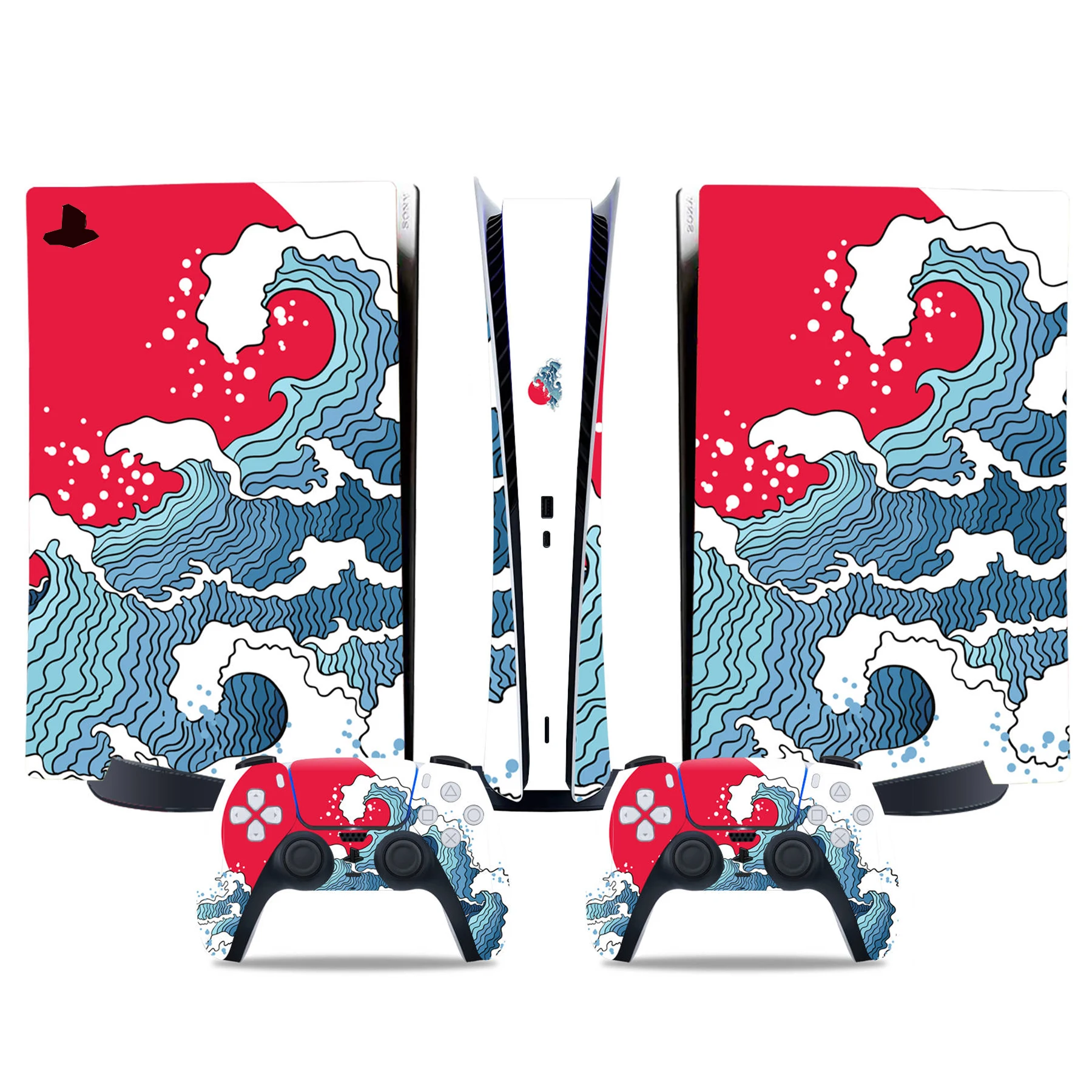 Skin / Autocollant Vinyle Pour PS5 & Manette - Thème Demon Slayer