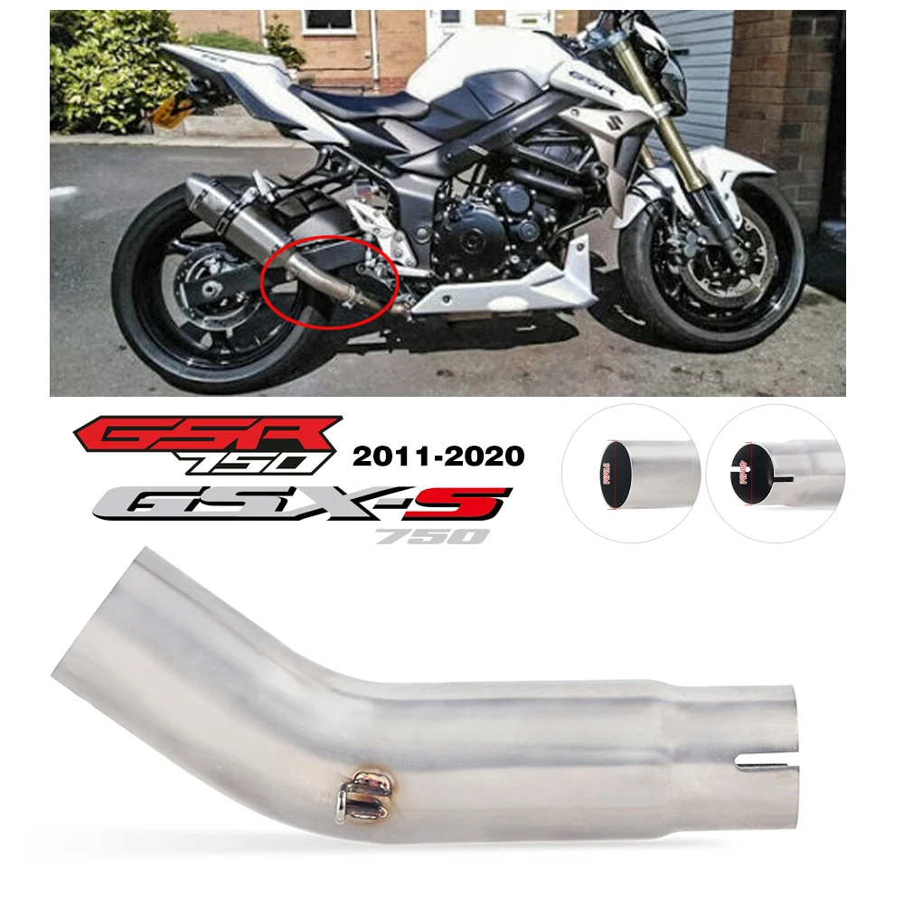 Motorcycle Exhaust Muffler Middle link pipe Full system Slip On for suzuki GSR750 GSX-S750 Exhaust Muffler GSR750 GSR 750