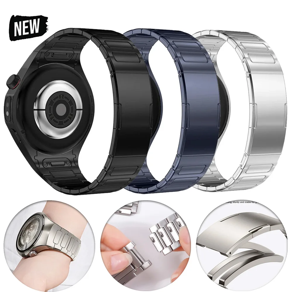 

Quick Release Titanium Strap for Huawei Watch 5 42mm 46MM Luxury Metal Band for Huawei Watch 5 42mm No Gaps Men's Business Band