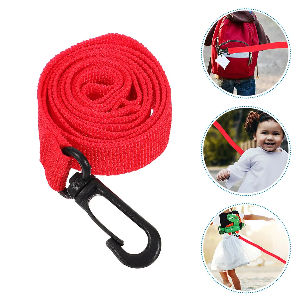 

5 Pcs Kids Walking Ropes Anti Lost Belts Toddlers Preschool Children Safety Leash Nylon Red Detachable Reusable Child Harness
