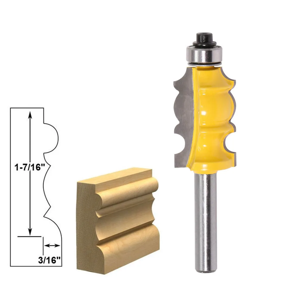 

1PC 8MM Shank Milling Cutter Wood Carving Special Moulding Bit Carbide Molding Router Bit Trimming Wood Milling Cutter Woodwork