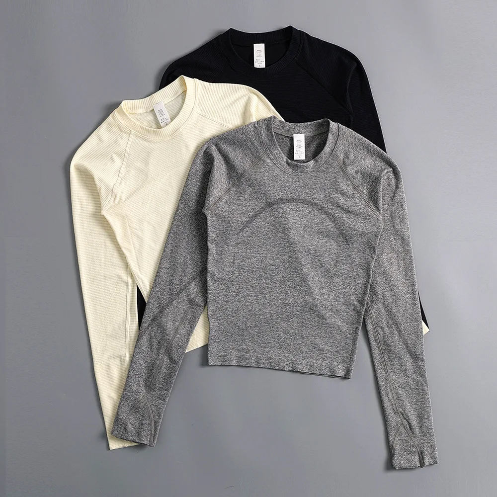 

Women's Long Sleeve Yoga Shirts Sport Top Fitness Gym T-shirt Running Jersey Fitness Blouse Sports Clothing