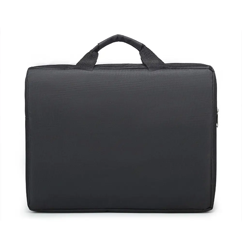 Bolso de mano para hombre, maletín duradero para documentos de negocios, grueso, color negro