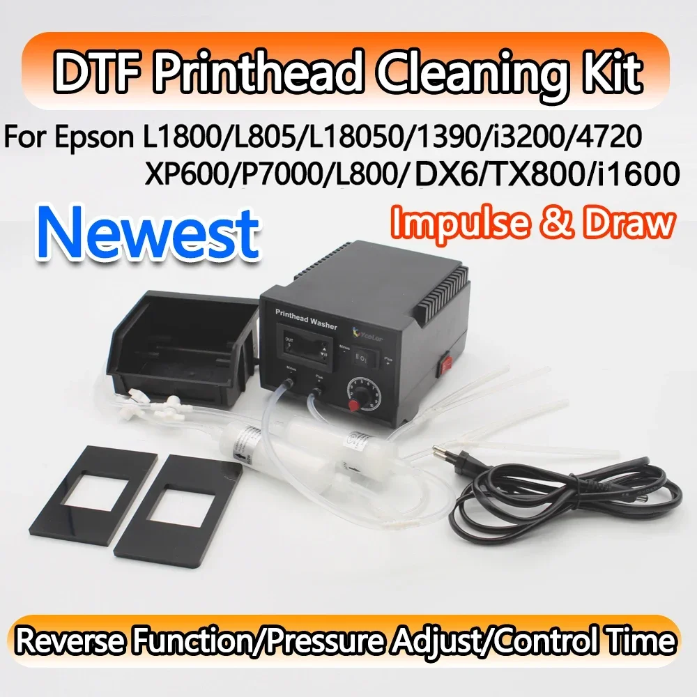 Printhead Clean Washer Kit XP600 DX6 i3200 TX800 i1600 Printer Head Cleaning Wash Machine For Epson L1800 L800 L805 P7000 L1110