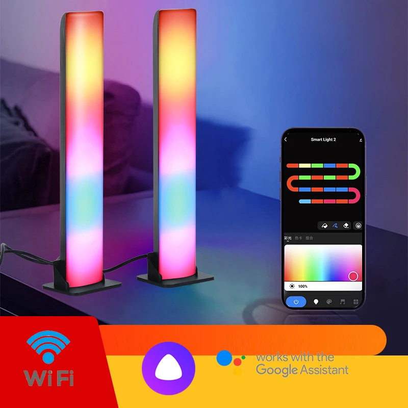 Tuya Wi-Fi Smart Desk Atmosphere Light USB Works with Alexa Google Home