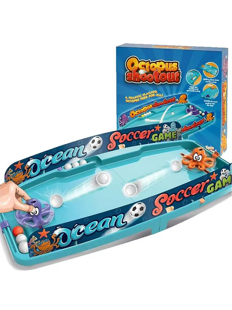 Petit jeu de football de pieuvre pour enfants, jeu de flipper, table interactive