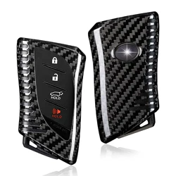 Key Shell for LEXUS, Carbon Fiber Key Fob Cover Protector for Lexus GX460 LC500 LS500 RZ450 RX350 ES350 NX 2018-2023 Key case