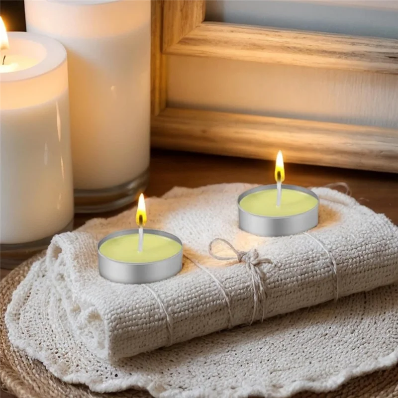 

AB15-1 Set Empty Candle Jars, Candle Tins With Cotton Candle Wicks, Aluminum Round Empty Candle Jars,For DIY Wax Candles