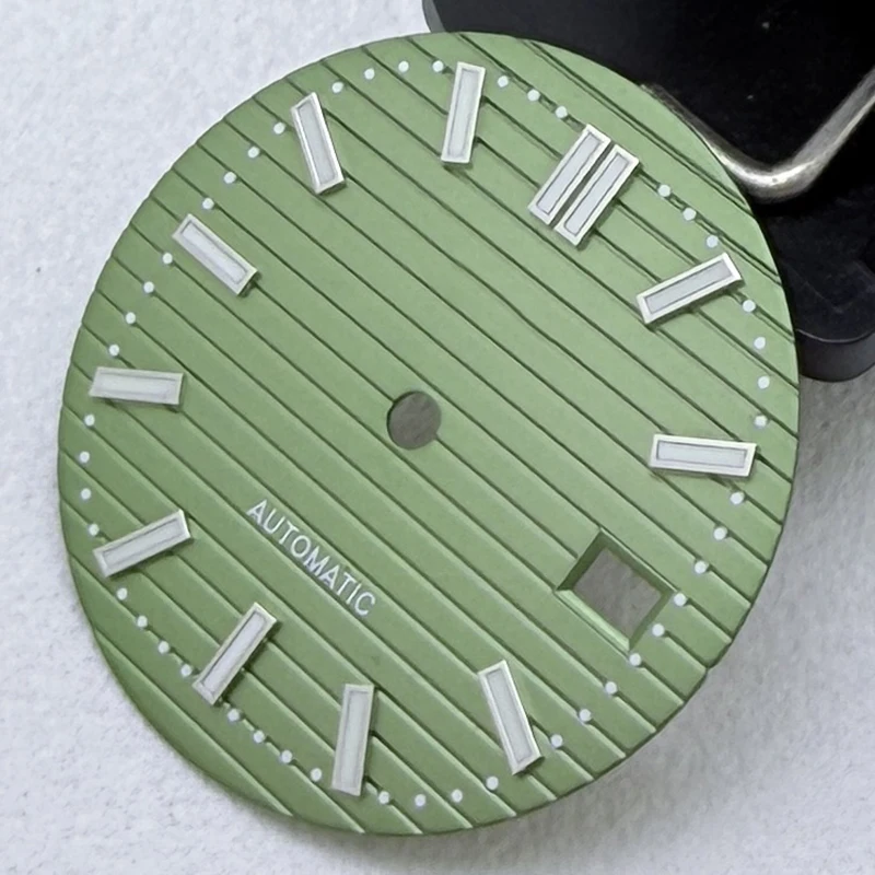 أفضل ساعة 30.5 مللي متر S شعار الفضة مسمار نوتيلوس الهاتفي صالح NH35/NH36/7S/4R حركة ساعة مزدوجة تعديل الملحقات