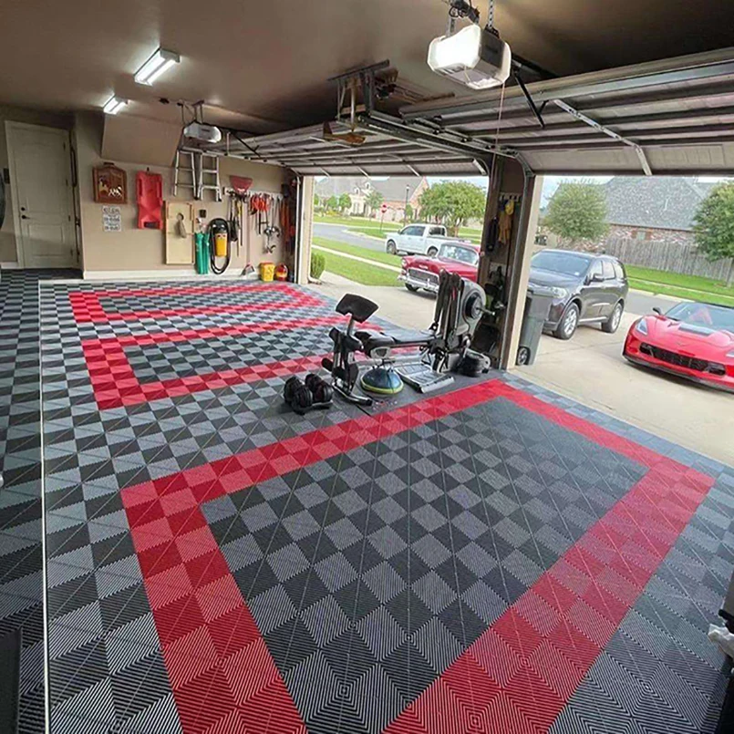

High Strength Floor for Detailing Taller Pp Modular Flooring Car Garage Floor Tiles