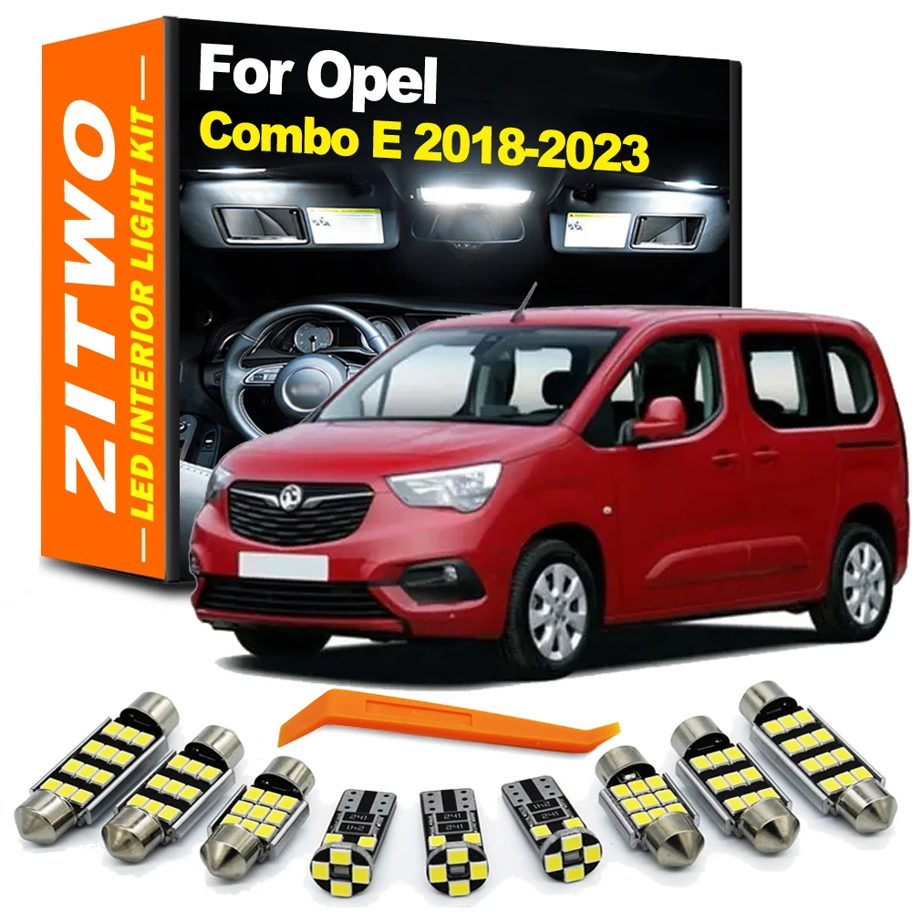 

ZITWO 14 шт. Canbus без ошибок светодиодный внутренний светильник солнцезащитного козырька комплект Canbus для Opel Vauxhall Combo E 2018 2019 2020 2021 2022 2023