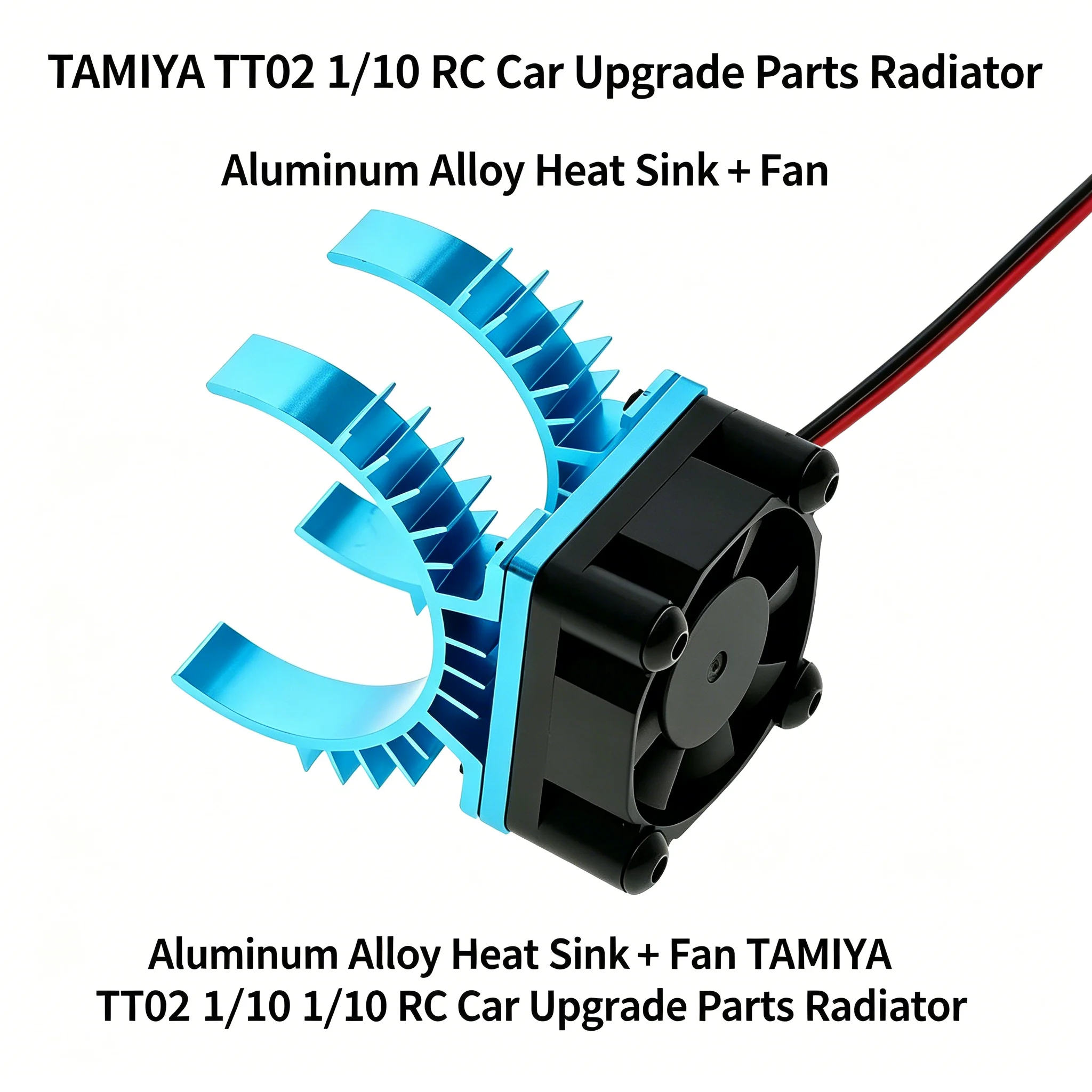 

Крышка радиатора электродвигателя RC с вентилятором охлаждения для моторов Tamiya TT02 540 550 3650 масштаба 1/10, улучшенная деталь