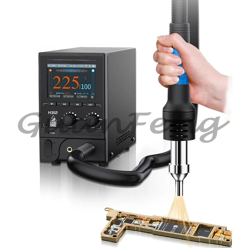 H312 Desoldering Station 1400W High Power Heating Core 3.5 Inch IPS Screen + Intelligent System Desoldering New Experience