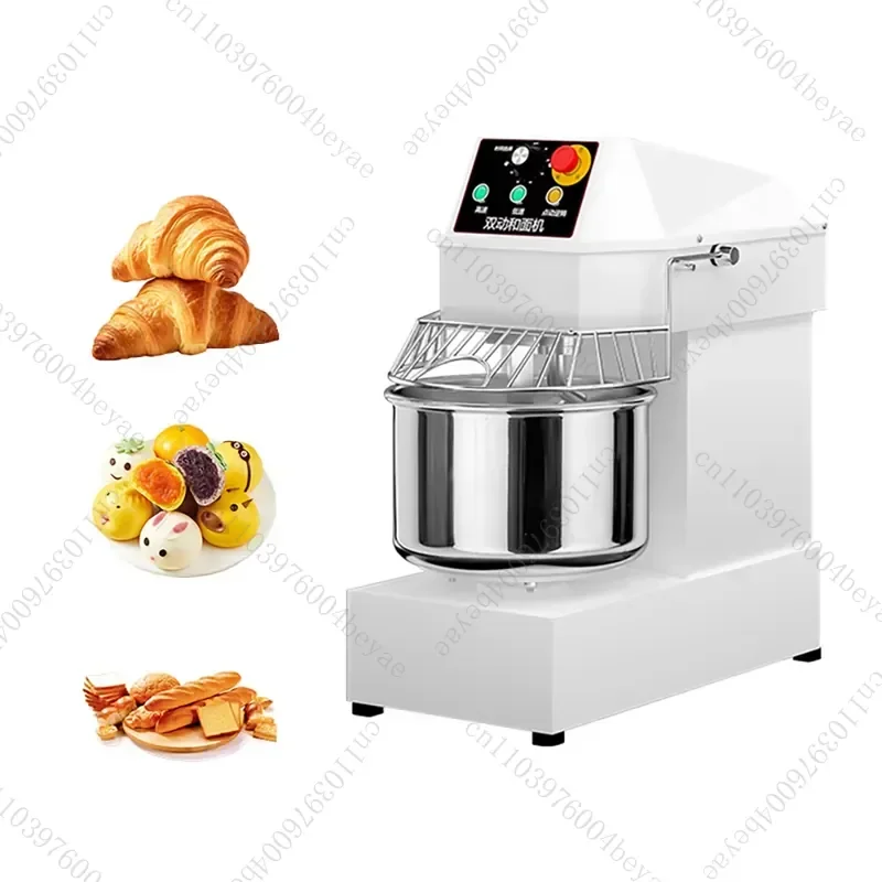 20L Commercial Equipment Machinery Dough Mixer, 8kg Flour Capacity Spiral Dough Kneading Machine for Hotel and Restaurant