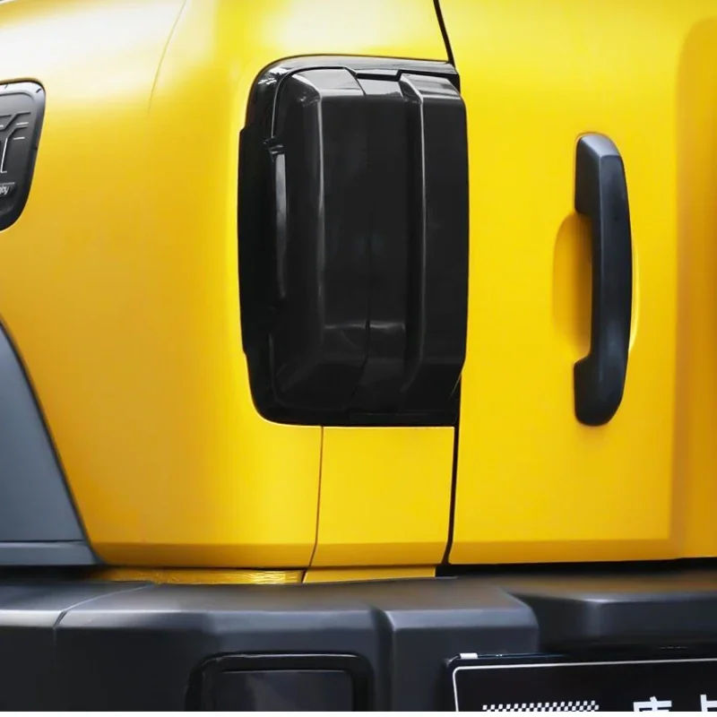 

Для Great Wall Tank 300 Hi4-T черненая крышка заднего фонаря, защитная рамка для заднего противотуманного фонаря, наклейка на стоп-сигнал, черненый внешний вид