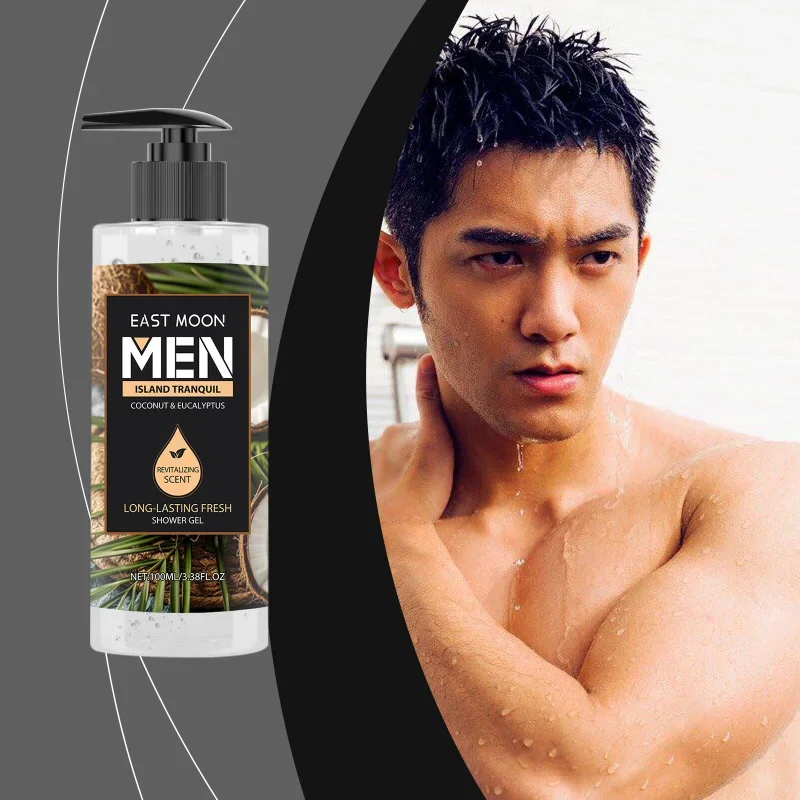 

Гель для душа с ароматом эвкалипта и кокоса - увлажнение кожи, очищение, освежающий аромат, нежное очищение, 100 мл