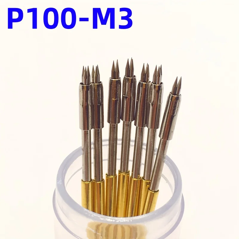 20/100PCS Spring Test Probe P100-M3 Spring Elasticity About 300g Head 1.50mm PCB Probe Test Pin Dia 1.36mm Test Tool Pogo Pin
