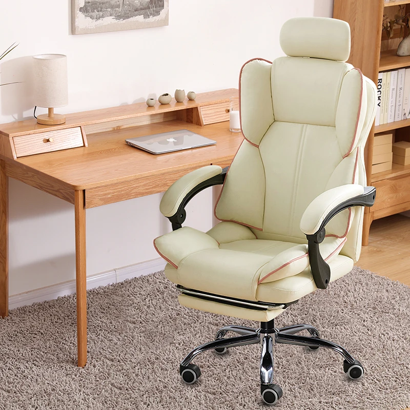Custom Ergonomic PU Leather Silla Gamer Office PC Racing Gaming Chair Modern Swivel Reclining Computer Game Chair Cheap view 4